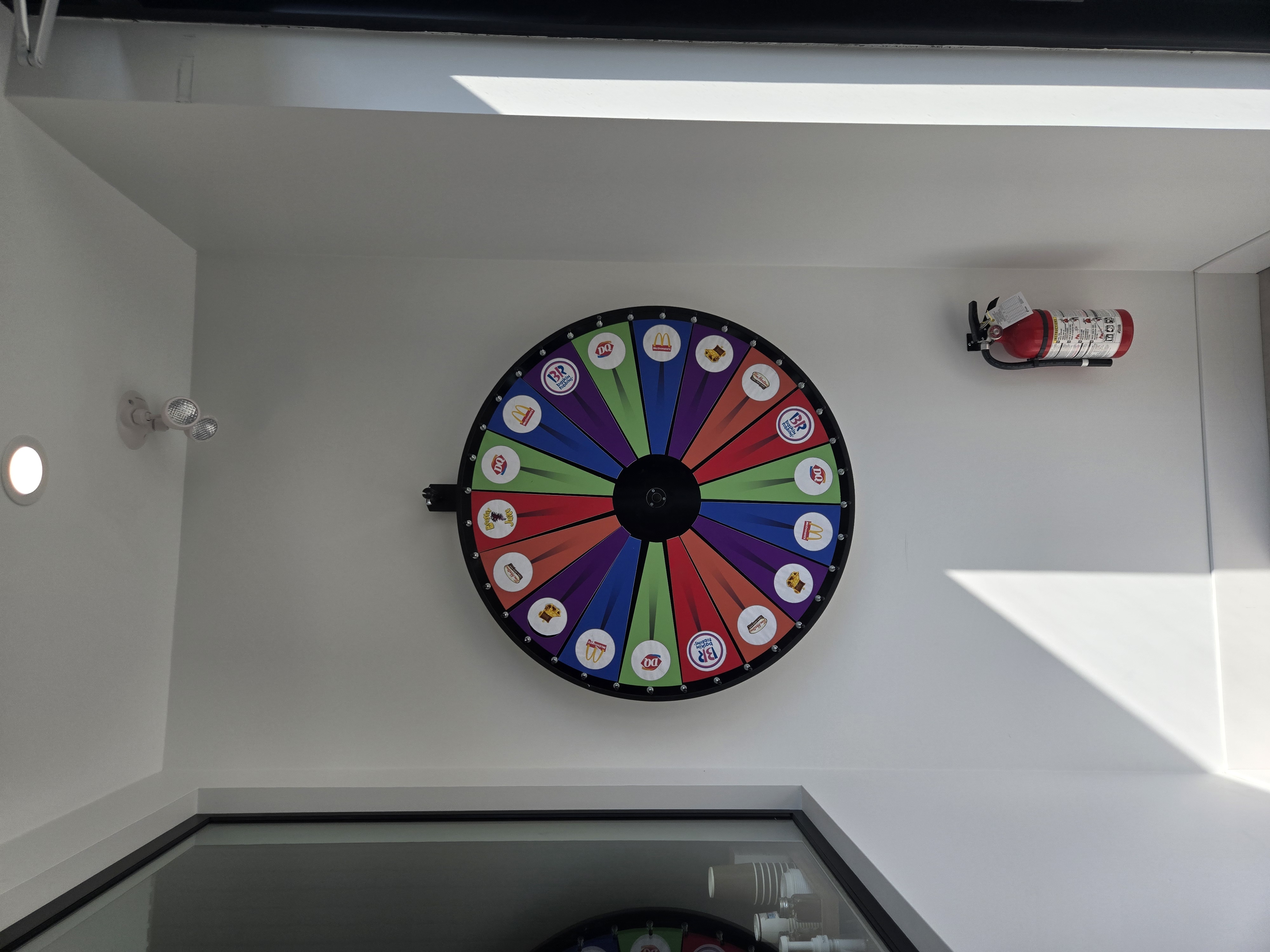 Prize wheel at Vivid Smiles Orthodontics